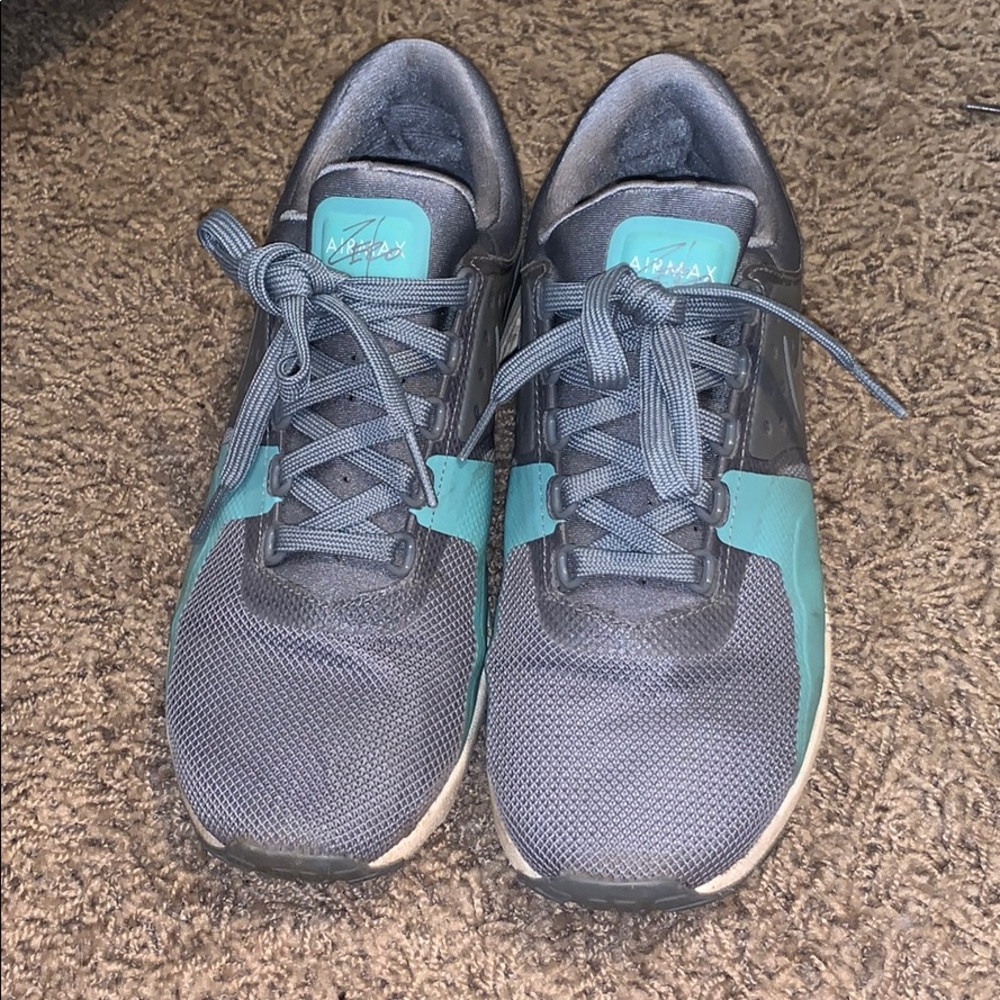 Blue and grey Nike Air Max